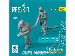 ResKit Figurine RSF32-0029 Maillot violet équipe de ravitaillement scène moderne 1 2pièces imprimées en 3D 1/32
