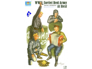 Trumpeter maquette militaire 00413 SOLDATS SOVIETIQUES AU REPOS