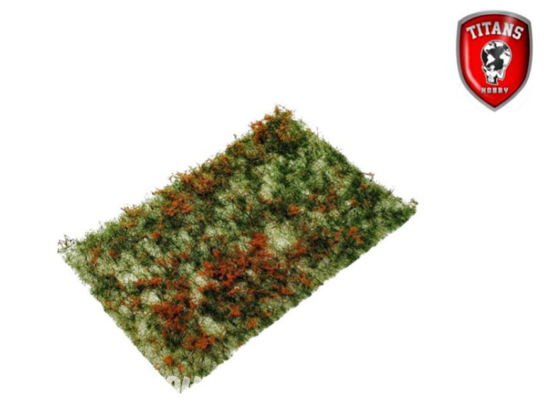 Titans Hobby végéation TTH328 Prairie fleurie 10 x 15cm Longueur 15mm - Fleurs fanées