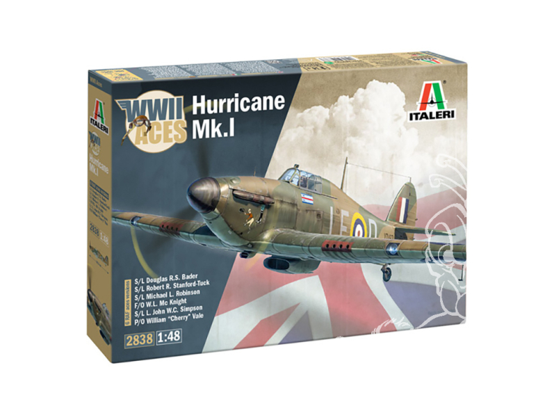 Italeri maquette avion 2838 Hurricane Mk.l aces 1/48