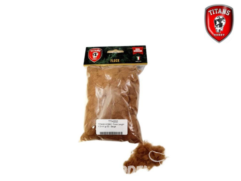 Titans Hobby végéation TTH232 Flocage longueur 4,5mm 50gr Beige