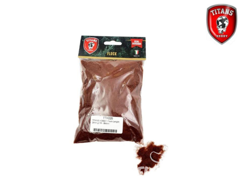 Titans Hobby végéation TTH225 Flocage longueur 2mm 50gr Marron