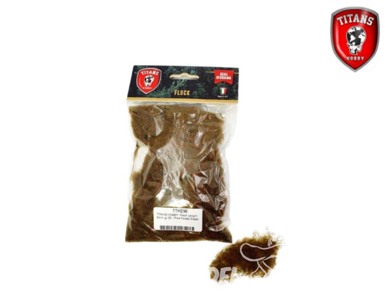 Titans Hobby végéation TTH238 Flocage longueur 6mm 30gr Vert pin