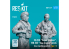 ResKit Figurine RSF72-0069 Pilotes CH-53E Super Stallion et MH-53E Sea Dragon position debout Type 1 2 pièces imprimées 3D 1/72
