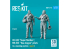 ResKit Figurine RSF72-0070 Pilotes CH-53E Super Stallion et MH-53E Sea Dragon position debout Type 2 2 pièces imprimées 3D 1/72