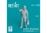 ResKit Figurine RSF72-0062 RAFALE C, M PILOTE homme EN POSITION DEBOUT TYPE 2 1PCS IMPRIMÉ EN 3D 1/72