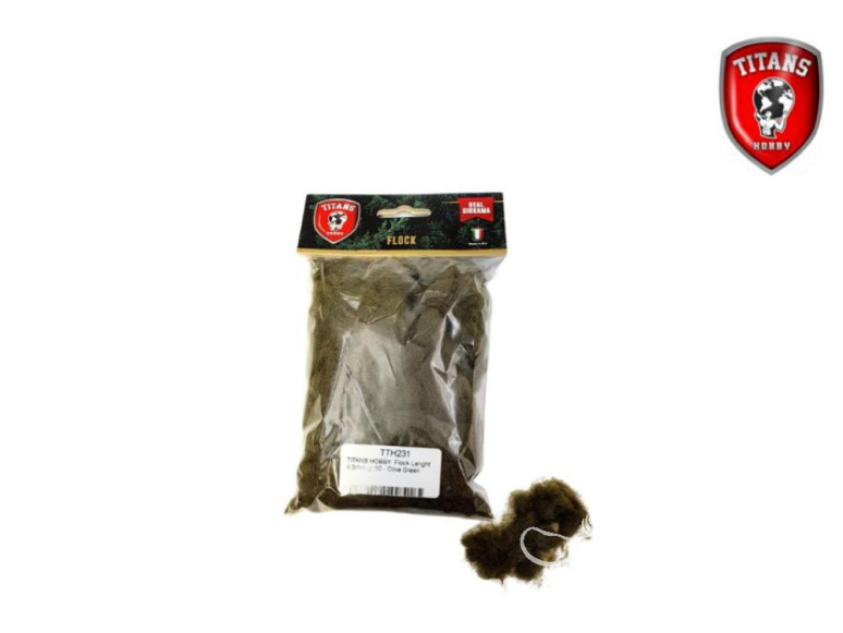Titans Hobby végéation TTH231 Flocage longueur 4,5mm 50gr Vert olive