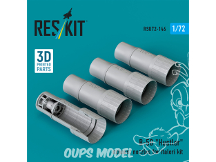 ResKit kit d'amelioration avion RS72-0146 Buses d'échappement B-58 Hustler pour kit Italeri imprimées en 3D 1/72