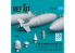 ResKit kit armement Avion RS72-0493 Bombes Mk.83 avec BSU-35 4 pièces imprimées en 3D 1/72