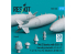 ResKit kit armement Avion RS72-0494 Bombes Mk.83 avec BSU-35 protégées thermiquement, 4 pièces en 3D 1/72