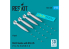 ResKit kit armement Avion RS72-0495 Bombes Mk.83 avec BSU-85 4 pièces imprimées en 3D 1/72