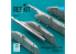 ResKit kit armement Avion RS72-0502 Pylônes pivotants pour F-111C avec LAU-105 4 pièces 1/72
