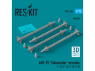 ResKit kit armement Avion RS72-0484 Missiles AIM-9X « SIDEWINDER » 4 pièces imprimés en 3D 1/72