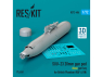 ResKit kit armement Avion RS72-0486 SUU-23 20MM GUN POD FERMÉ GUN BAY POUR BRITISH PHANTOM RAF & RN 1 PCS IMPRIMÉ EN 3D 1/72