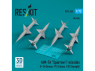ResKit kit armement Avion RS72-0454 Missiles AIM-7A « SPARROW I » 4 pièces (imprimés en 3D) 1/72
