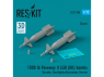 ResKit kit armement Avion RS72-0380 Bombes Paveway II LGB (Royaume-Uni) de 1000 lb, 2 pièces, imprimées en 3D 1/72