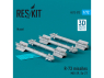 ResKit kit armement Avion RS72-0372 Missiles R-73 4 pièces imprimés en 3D 1/72