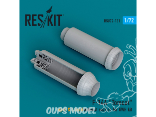 ResKit amelioration RSU72-0131 Tuyères d'échappement ouvertes et fermées F-14A Tomcat pour kit GWH imprimées en 3D 1/72