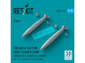 ResKit avion RSU72-0176 Réservoir carburant 300 gallons AERO 1D USN & USMC sans aileron et aileron bobtail inclus 2p en 3D 1/72