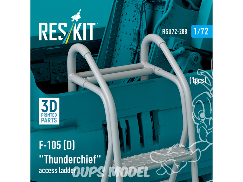 ResKit amelioration RSU72-0288 Échelle d'accès F-105D « Thunderchief » 1 pièce imprimée en 3D 1/72