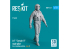 ResKit avion RSF72-0041 Pilote masculin d&#039;A-7 Corsair II en position debout type 2 1p imprimé en 3D 1/72