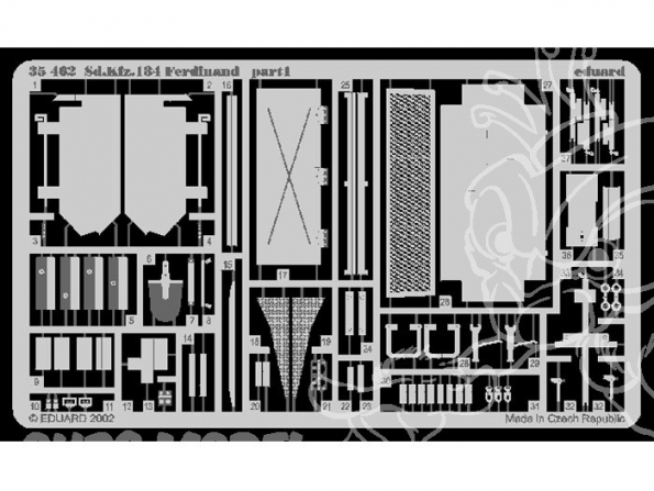 Eduard photodecoupe militaire 35463 Flakvierling 38 20mm 1/35