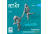 ResKit Figurine RSF72-0021 Maillot violet équipe de ravitaillement scène moderne 2 2pièces imprimées en 3D 1/72