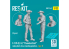 ResKit Figurine RSF32-0069 F-105F, G THUNDERCHIEF PILOTES HOMMES EN POSITION DEBOUT TYPE 1 2 PIÈCES IMPRIMÉES EN 3D 1/32