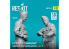 ResKit Figurine RSF32-0069 F-105F, G THUNDERCHIEF PILOTES HOMMES EN POSITION DEBOUT TYPE 1 2 PIÈCES IMPRIMÉES EN 3D 1/32