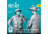 ResKit Figurine RSF32-0070 F-105F, G THUNDERCHIEF PILOTES HOMMES EN POSITION DEBOUT TYPE 2 2 PIÈCES IMPRIMÉES EN 3D 1/32
