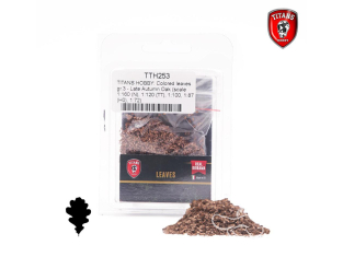 Titans Hobby végéation TTH253 Feuilles colorées 3g - Chêne fin d'automne 1/160 - 1/120 - 1/100 - 1/87 - 1/72