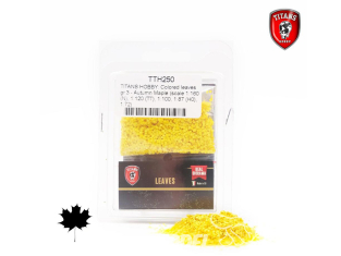 Titans Hobby végéation TTH250 Feuilles colorées 3g - Erable automne 1/160 - 1/120 - 1/100 - 1/87 - 1/72
