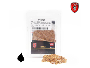 Titans Hobby végéation TTH249 Feuilles colorées 3g - Bouleau automne 1/160 - 1/120 - 1/100 - 1/87 - 1/72