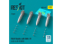 ResKit kit armement Avion RS32-0497 Bombes Mk.83 avec MAU-91 4 pièces imprimées en 3D 1/32