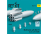 ResKit kit armement Avion RS32-0497 Bombes Mk.83 avec MAU-91 4 pièces imprimées en 3D 1/32