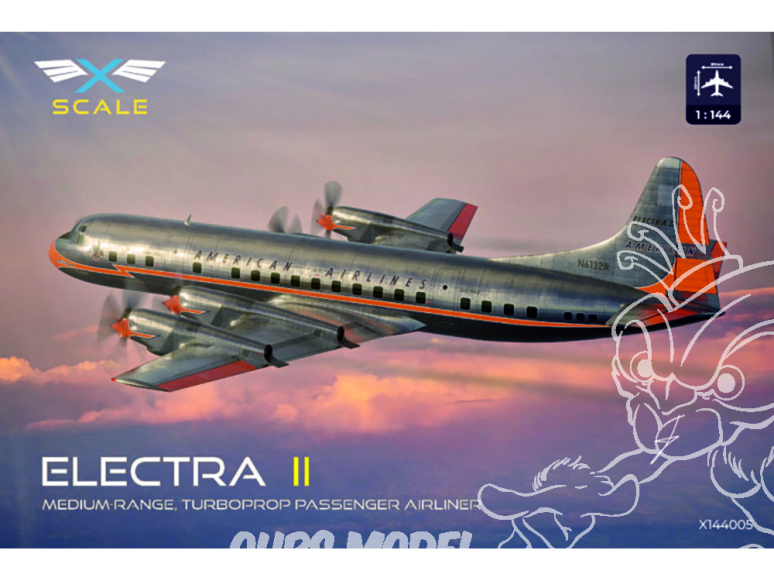 X-Scalemodels maquette avion X144005 Lockheed L-188 Electra II 1/144