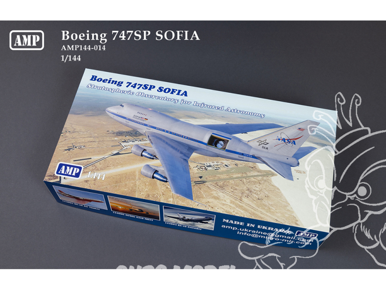 AMP maquette avion 144014 Boeing 747SP Sofia 1/144