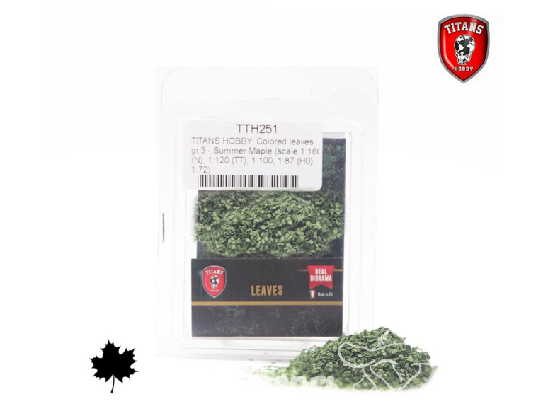 Titans Hobby végéation TTH251 Feuilles colorées 3g - Erable été 1/160 - 1/120 - 1/100 - 1/87 - 1/72