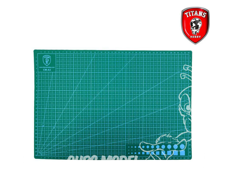 Titans Hobby outillage TTH042 Tapis de coupe réversible A3