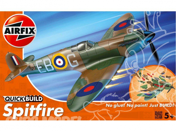 Airfix maquette avion j6000 Spitfire Quick Build en briquettes