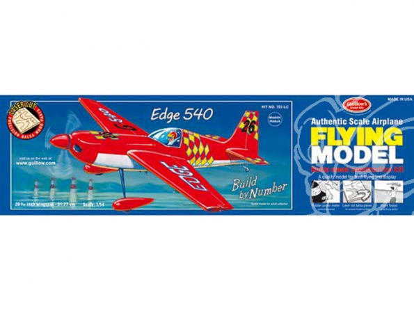 Maquette Guillow&39s avion bois 703 Zivko Edge 540 1/14