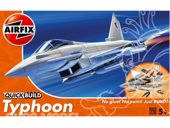 Airfix maquette avion j6002 Eurofighter Typhoon Quick Build en briquettes