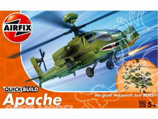 Airfix maquette helicoptere j6004 Boeing AH-64 Apache Quick Build en briquettes