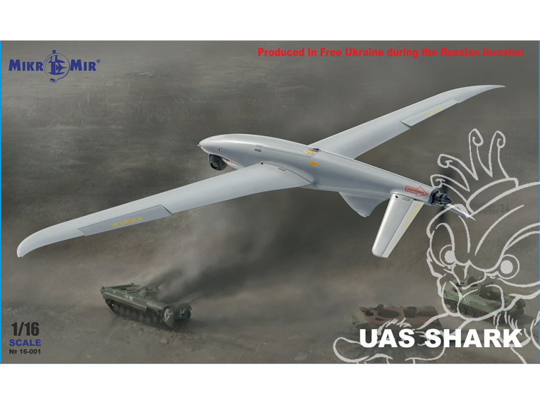 MikroMir maquette 16-001 Drone SHARK-D UAS 1/16