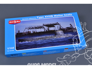MikroMir maquette 144-006 Unterseeboot type XVIIB Walter Boats 1/144