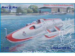 MikroMir maquette 35-029 CRUSADER. John Cobb Speed Boat. 1/35