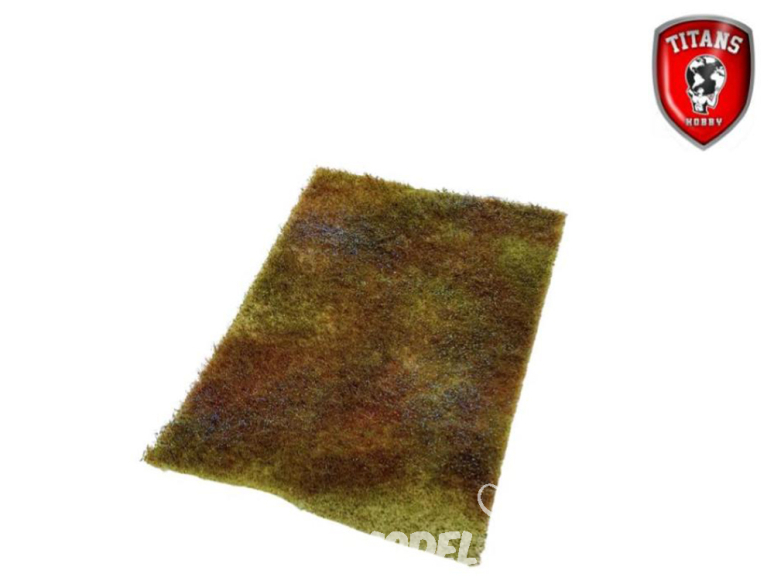 Titans Hobby végéation TTH310 Tapis d'herbe 20 x 30cm Longueur 4-8mm - Prairie fleurie type 10