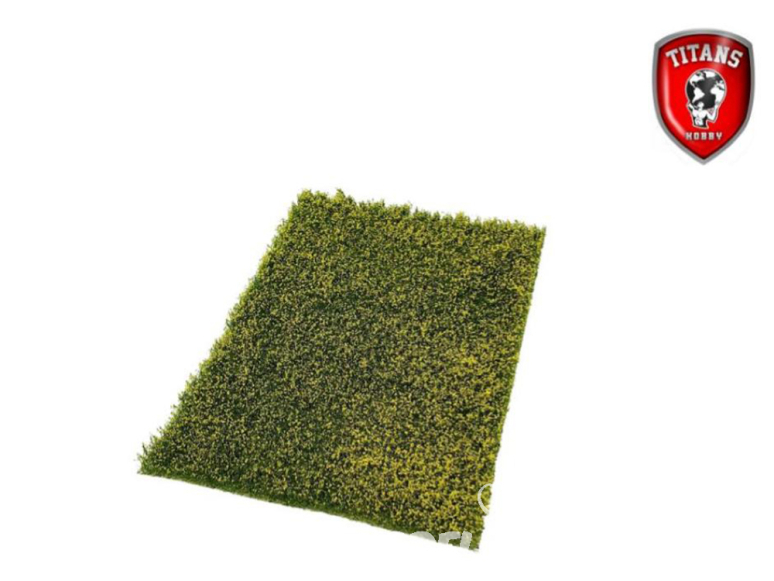 Titans Hobby végéation TTH315 Tapis d'herbe 20 x 30cm Longueur 4-8mm - Prairie fleurie type 15