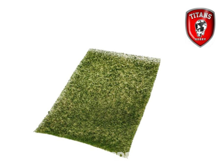 Titans Hobby végéation TTH303 Tapis d'herbe 20 x 30cm Longueur 4-8mm - Herbe verte type 3