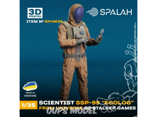 Spalah kit figurine SP14635 scientifique SSP-99 « Écologiste » de l'univers du jeu STALKER SPALAH 1/35